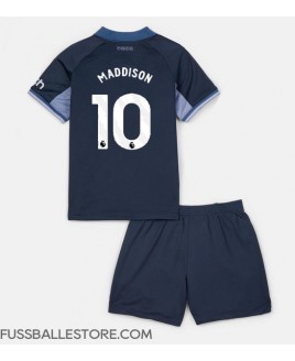Günstige Tottenham Hotspur James Maddison #10 Auswärts Trikotsatzt Kinder 2023-24 Kurzarm (+ Kurze Hosen)